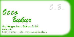 otto bukur business card